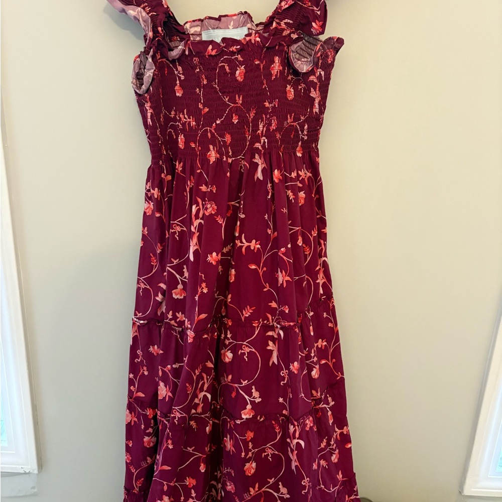 Hill House The Ellie Nap Dress Floral Red